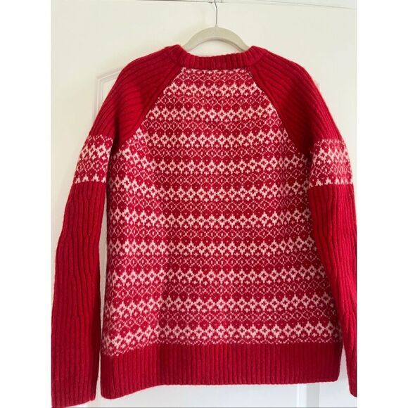 Duluth Trading Company Red Nordic sweater - Picture 1 of 7